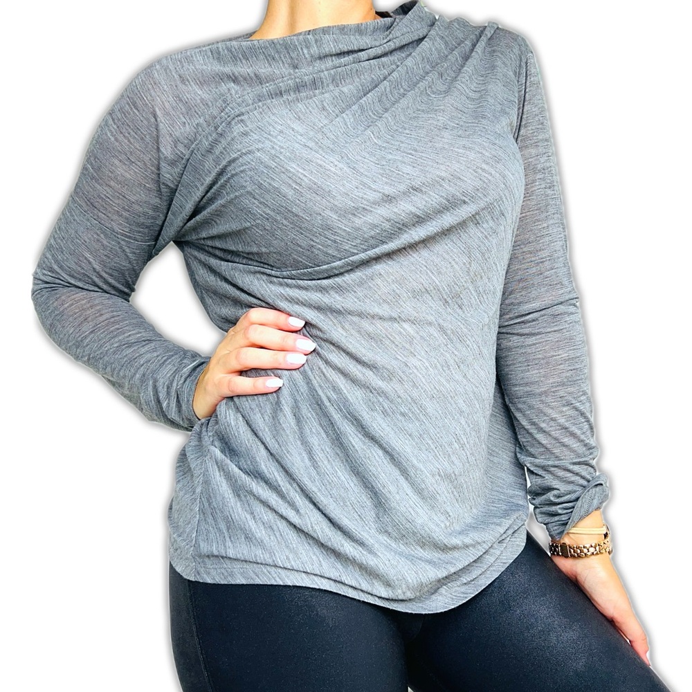 Vanessa Bruno asymmetrical Gray Long sleeve shirt